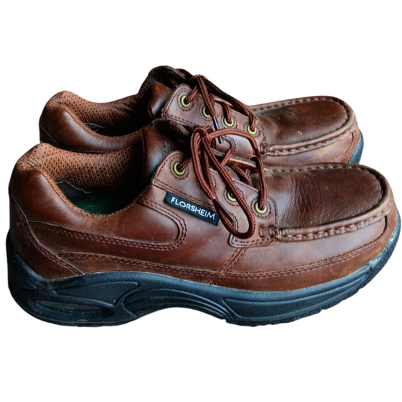 FLORSHEIM UNISEX MEN'S SIZE 8 WOMEN'S SIZE 10 SLIP RESISTANT COMPOSITE TOE SHOE - Picture 6 of 7